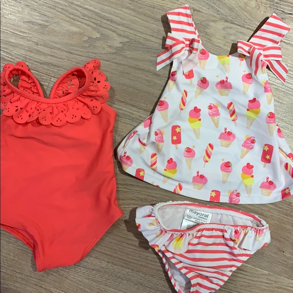 3 baby swimsuits